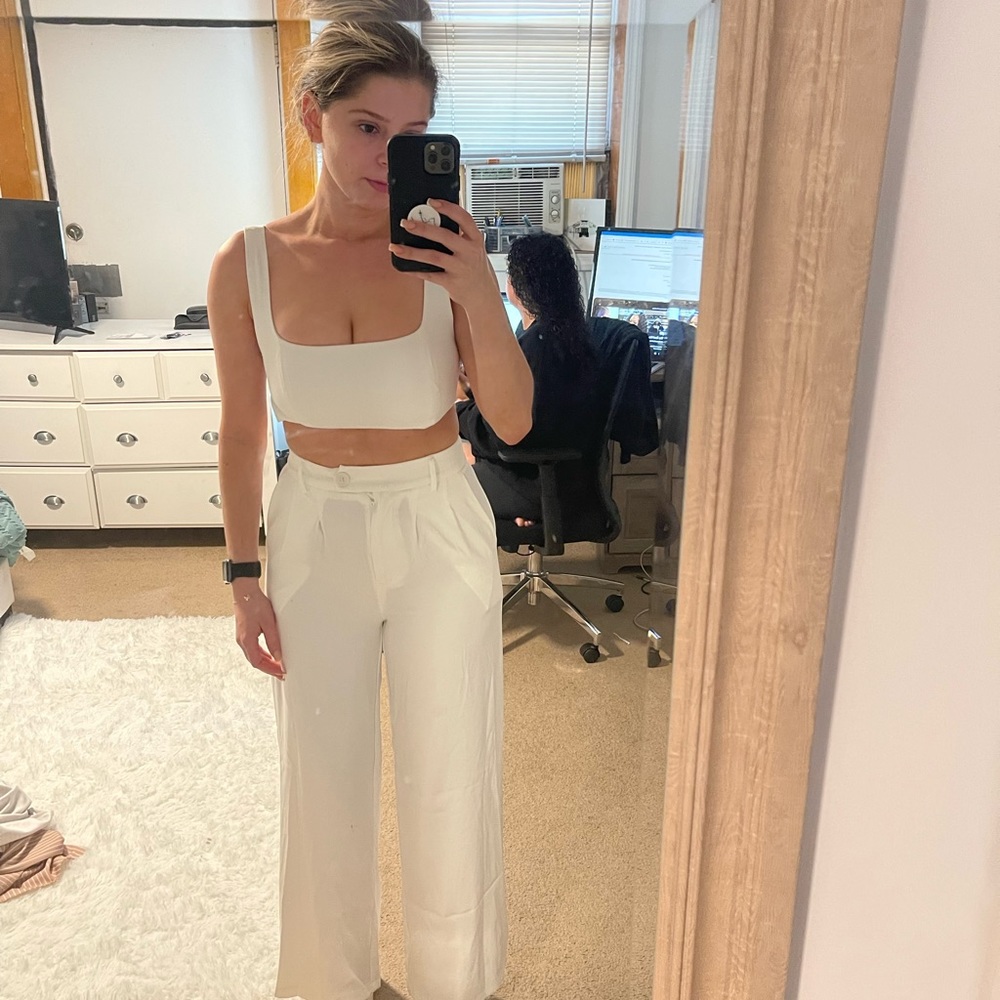Prince Polly Two Piece White Set